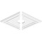 Ekena Millwork Diamond Architectural Grade PVC Ceiling Medallion, 24"W x 16"H x 3"ID x 8 1/2"C x 1"P, Two-Piece CMP24X16DD2-03000 - alternate 2